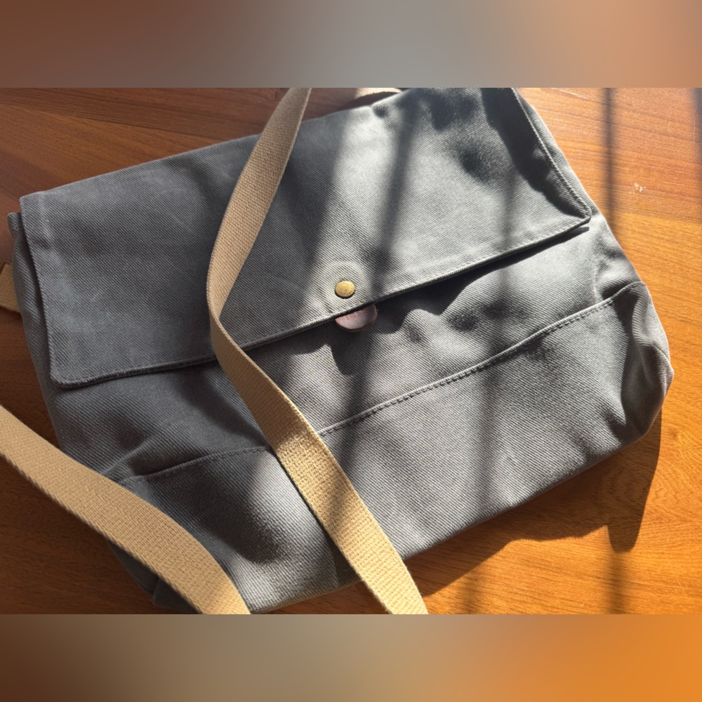 Vintage Archival Canvas Messenger Bag